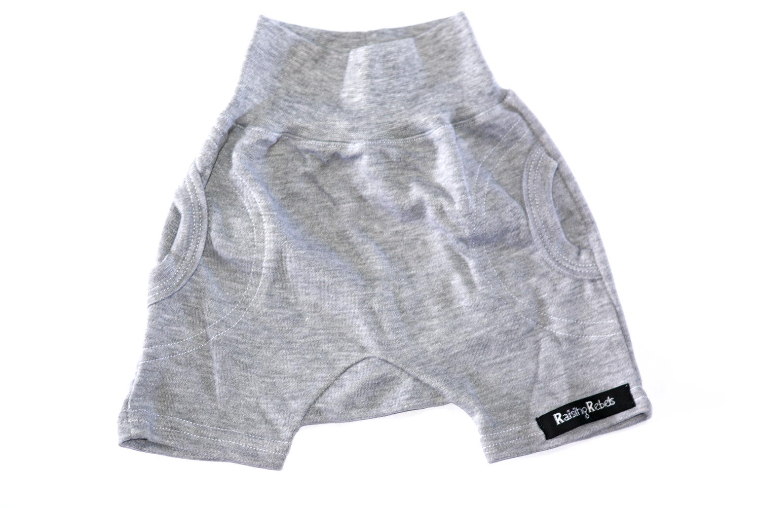 Grey Baby Shorts with Pockets
